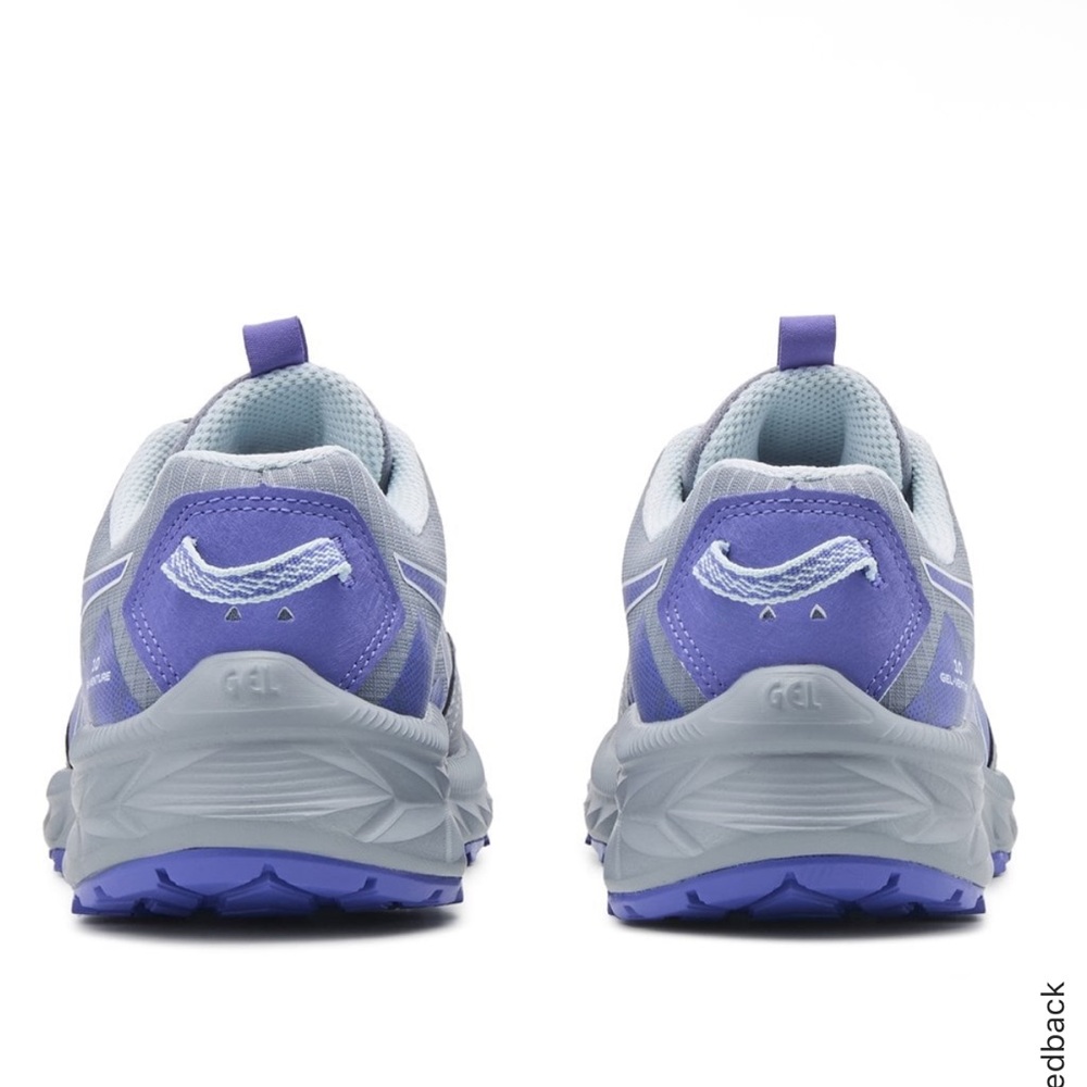 ASICS Women's Gel Venture 10 Trail Shoe - Gray and Lavender - Picture 5 of 9
